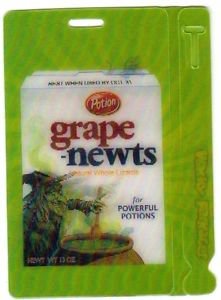 2011 WACKY PACKAGES ALL NEW SERIES 8 {ANS8} MOTION TAG "GRAPE-NEWTS" #10
