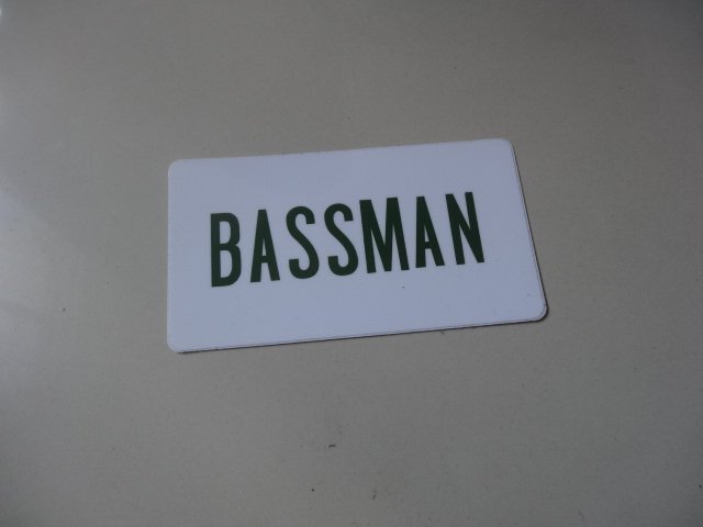 Bassman sticker paul mccartney