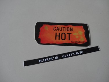Kirk Hammett ESP KH-2 Kirk's Replica Guitar Decal Metallica