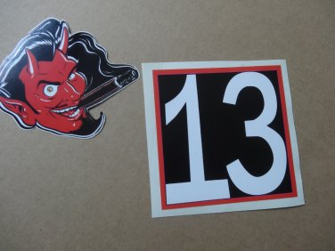Kirk Hammett Guitar Devil 13 Decal Set