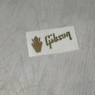 Gibson Crown Guitar Vinyl headstock decal GOLD