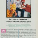 Rodney Alan Greenblat Candy-Colored Cartooniverse 1986 Art Magazine Article Rodney Alan Greenblat Candy-Colored Cartooniverse 1986 Art Magazine Article