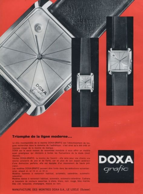 Doxa Watch Company Vintage 1962 Swiss Ad Suisse Advert Horlogerie Horology