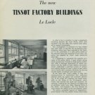 1949 Tissot Watch Company Vintage 1949 New Tissot Factory Buildings Swiss Magazine Article