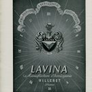 1947 Lavina Watch Company Villeret Switzerland Vintage 1947 Swiss Ad Suisse Advert