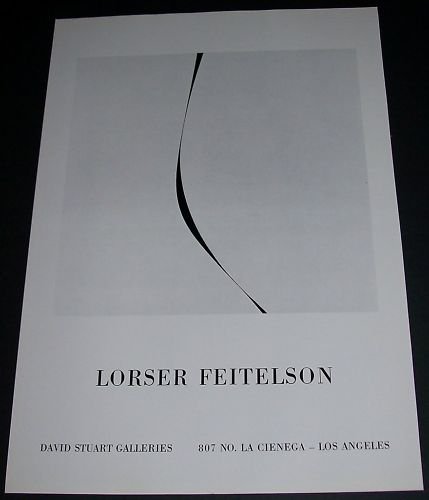 Lorser Feitelson Vintage 1970 Art Ad Advert David Stuart Galleries, Los Angeles