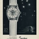 1953 Suter Watch Company Suter Cosmopolitan Advert Vintage 1953 Swiss Ad Suisse Advert Switzerland