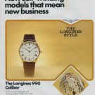Longines Watch Company Switzerland Vintage 1977 Swiss Ad Suisse Advert Horology