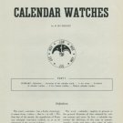 1949 Calendar Watches by B. Humbert Vintage 1949 Swiss Article Horology Horlogerie