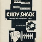 1953 Seitz Ruby Shock Company Switzerland 1953 Swiss Ad Suisse Advert Horology