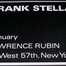 Frank Stella Vintage 1970 Art Exhibition Ad Lawrence Rubin, NY