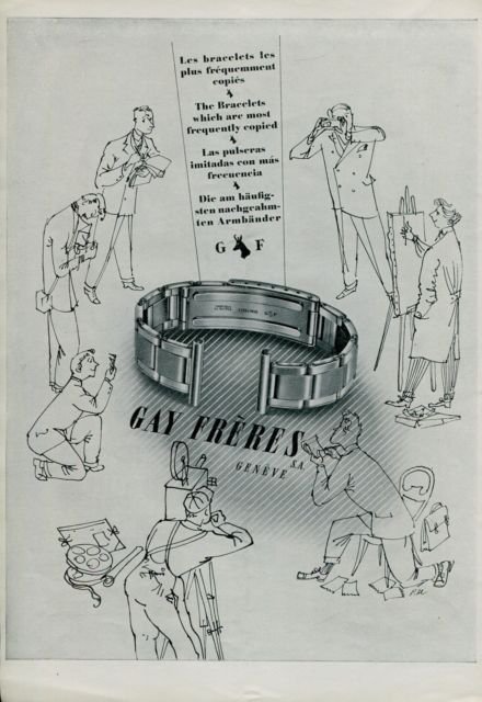 Gay Freres S.A. Switzerland Vintage 1947 Swiss Ad Suisse Advert Horology