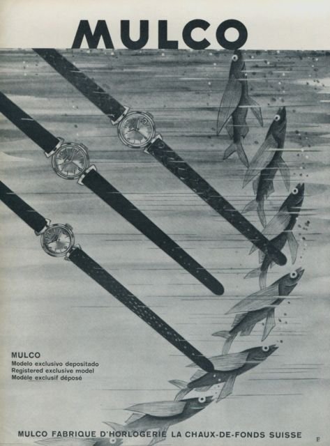 1964 Mulco Watch Company Switzerland Vintage 1964 Swiss Ad Suisse Advert Horlogerie