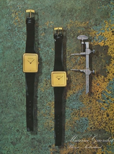 Maurice Guerdat Watch Company Switzerland Vintage 1976 Swiss Ad Suisse Advert Horlogerie Horology