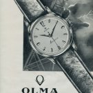 1962 Olma Watch Company Switzerland Numa Jeannin S.A. 1962 Swiss Ad Suisse Advert