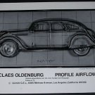 Claes Oldenburg Profile Airflow Vintage 1970 Art Ad