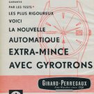 1962 Girard-Perregaux Watch Company Switzerland Vintage 1962 Swiss Ad Suisse Advert