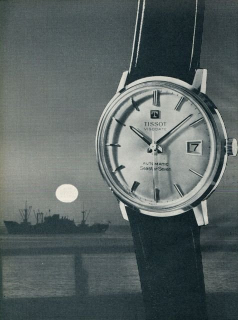 1964 Tissot Watch Company Tissot Seastar Seven Advert Vintage 1964 Swiss Ad Suisse Advert Horology