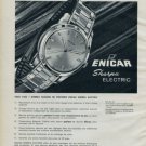 Enicar Watch Company Switzerland 1962 Swiss Ad Suisse Advert Horlogerie Horology