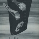 1951 Titus Watch Company Switzerland Vintage 1951 Swiss Ad Suisse Advert Horlogerie Horology