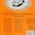 Rolex Watch Company 1951 Swiss Ad Suisse Advert Two Hundred Years in the Making