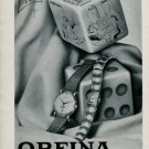 1947 Orfina Watch Company Grenchen Switzerland Vintage 1947 Swiss Ad Suisse Advert