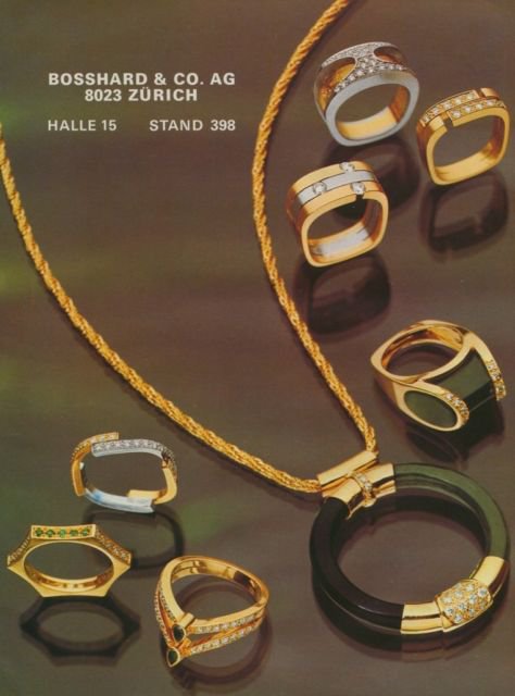 1976 Jewelers Bosshard & Co. AG Zurich Vintage 1976 Swiss Ad Suisse Advert