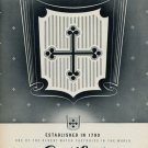 Cortebert Watch Company Switzerland Vintage 1953 Swiss Ad Suisse Advert