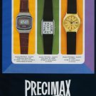 1977 Precimax Watch Company Neuchatel Switzerland Vintage 1977 Swiss Ad Suisse Advert