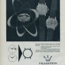 1964 Tradition Watch Company Reusser S.A. 1964 Swiss Ad Suisse Advert Horlogerie Horology