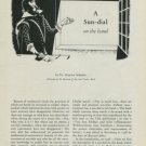 1949 A Sun-Dial on the Hand 1949 Swiss Magazine Article by Dr. Gustave Schaefer Sundial Horology