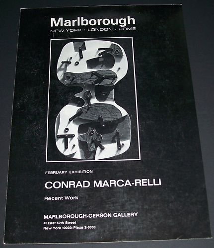 Conrad Marca-Relli Vintage 1970 Art Exhibition Ad Advert Marlborough-Gerson Gallery, NY