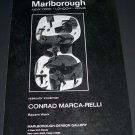 Conrad Marca-Relli Vintage 1970 Art Exhibition Ad Advert Marlborough-Gerson Gallery, NY