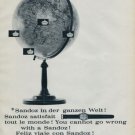 1962 Sandoz Watch Company Switzerland Vintage 1962 Swiss Ad Suisse Advert Horology