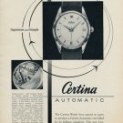Certina Watch Company Grenchen Switzerland 1953 Swiss Ad Suisse Advert