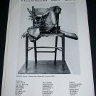 1969 Sculptor Manzu Vintage 1969 Art Ad Advert Claude Bernard Paris