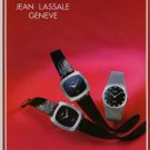 1976 Jean Lassale Watch Company Bouchet-Lassale SA 1976 Swiss Ad Suisse Advert Geneva