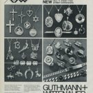 1976 Jewelers Guthmann + Wittenauer Pforzheim Germany Vintage 1976 Swiss Ad Suisse Advert