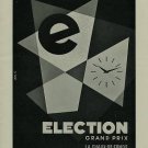 Election Watch Company Vintage 1956 Swiss Ad La Chaux-de-Fonds Switzerland Suisse Advert
