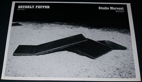 1970 Beverly Pepper Vintage 1970 Art Exhibition Ad Advert Studio Marconi, Milano