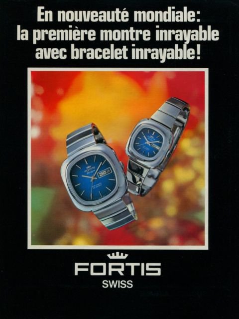 1976 Fortis Watch Company Fortis FairLine Advert Vintage 1976 Swiss Ad Suisse Advert Switzerland