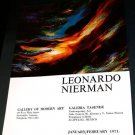 1971 Leonardo Nierman Vintage 1971 Art Exhibition Ad Galeria Tasende Acapulco, Mexico 1971 Leonardo Nierman Vintage 1971 Art Exhibition Ad Galeria Tasende Acapulco, Mexico