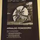 Arnaldo Pomodoro Original 1970 Art Exhibition Ad