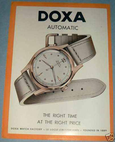 1951 Doxa Watch Company Le Locle Switzerland 1951 Swiss Ad Suisse Advert