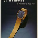 Eterna Watch Company Switzerland Vintage 1976 Swiss Ad Suisse Advert Horlogerie