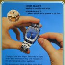 Ronda-Quartz Watch Company Switzerland Vintage 1976 Swiss Ad Suisse Advert