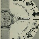 Exactus Watch Company Vintage 1956 Swiss Ad Neuchatel Switzerland Suisse Advert