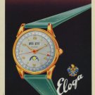 Eloga Watch Company Switzerland Vintage 1949 Swiss Ad Suisse Advert Horology
