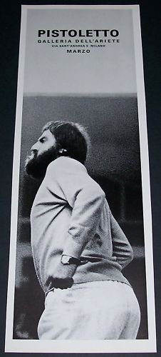 1970 Michelangelo Pistoletto Vintage 1970 Art Exhibition Ad Advert Galleria Dell'Ariete, Milano