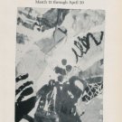 Jan Voss 1985 Paris Art Exhibition Ad Advertisement Galerie Adrien Maeght